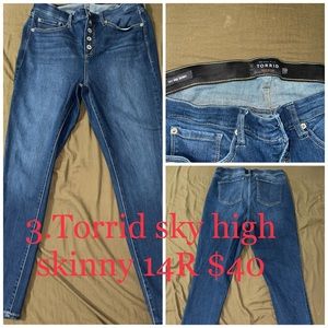 Torrid sky high skinny 14R